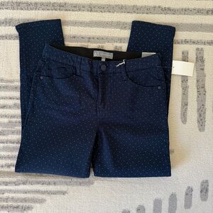 NWT Wit & Wisdom High Rise Ankle Skimmer Navy Pant
